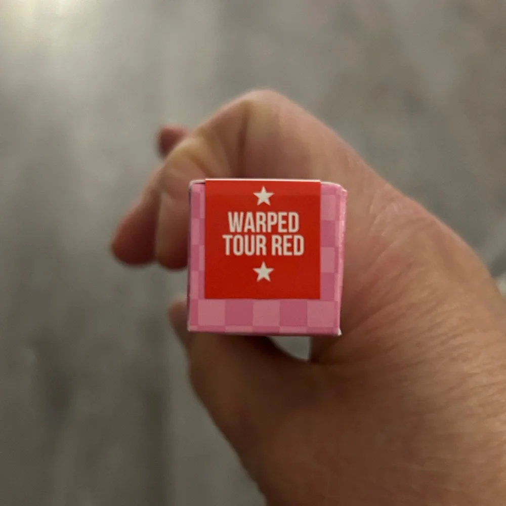Jeffree Star Warped Tour Red Velour Liquid Lipstick Vans Collab New in Box